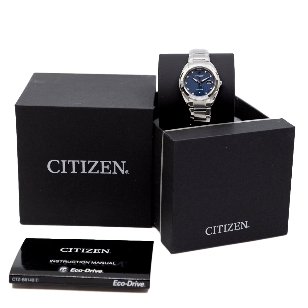 Citizen Ladies EM0310-61L Blue Dial Diamonds Watch