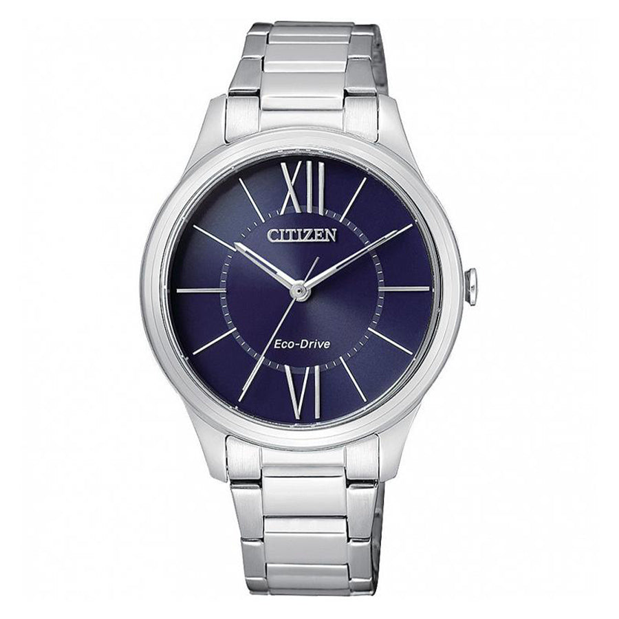 Citizen Damen EM0410-58L Eco-Drive blaues Zifferblatt Uhr