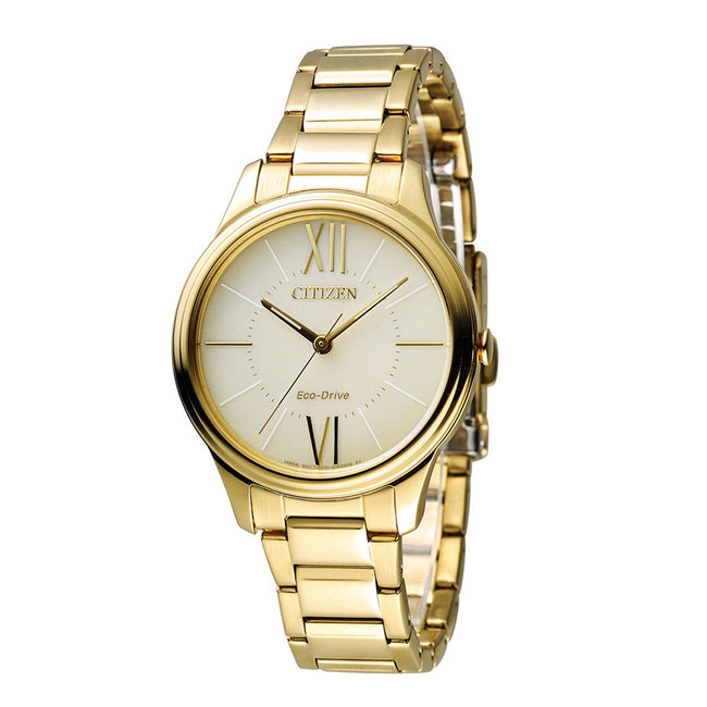 Citizen Ladies EM0412-52P Eco-Drive Gold Tone Watch
