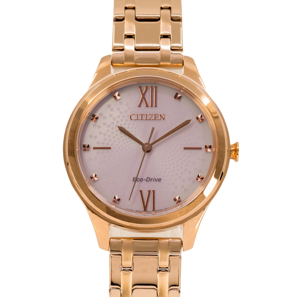 Citizen Damen EM0503-75X Eco-Drive Gold plattiert Uhr