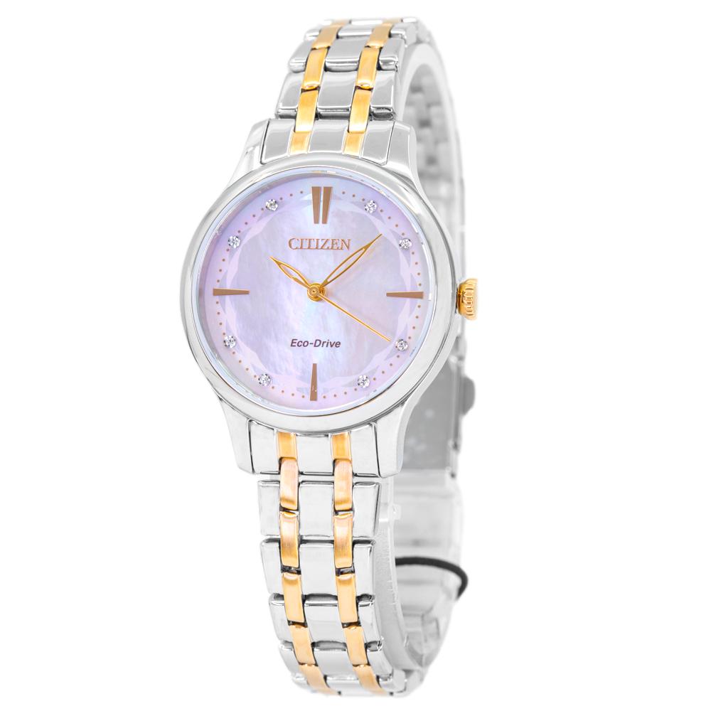 Citizen Ladies EM0896-89Y Dress Crystal Dial MoP