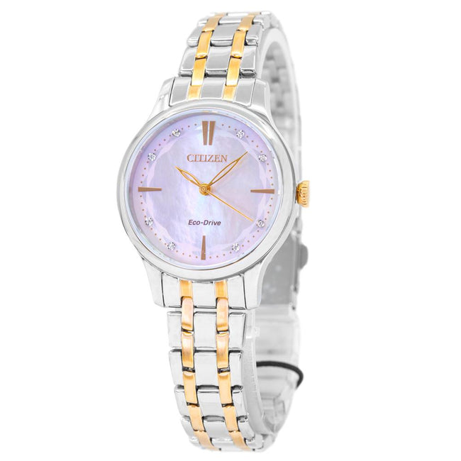 Citizen Ladies EM0896-89Y Dress Crystal Dial MoP