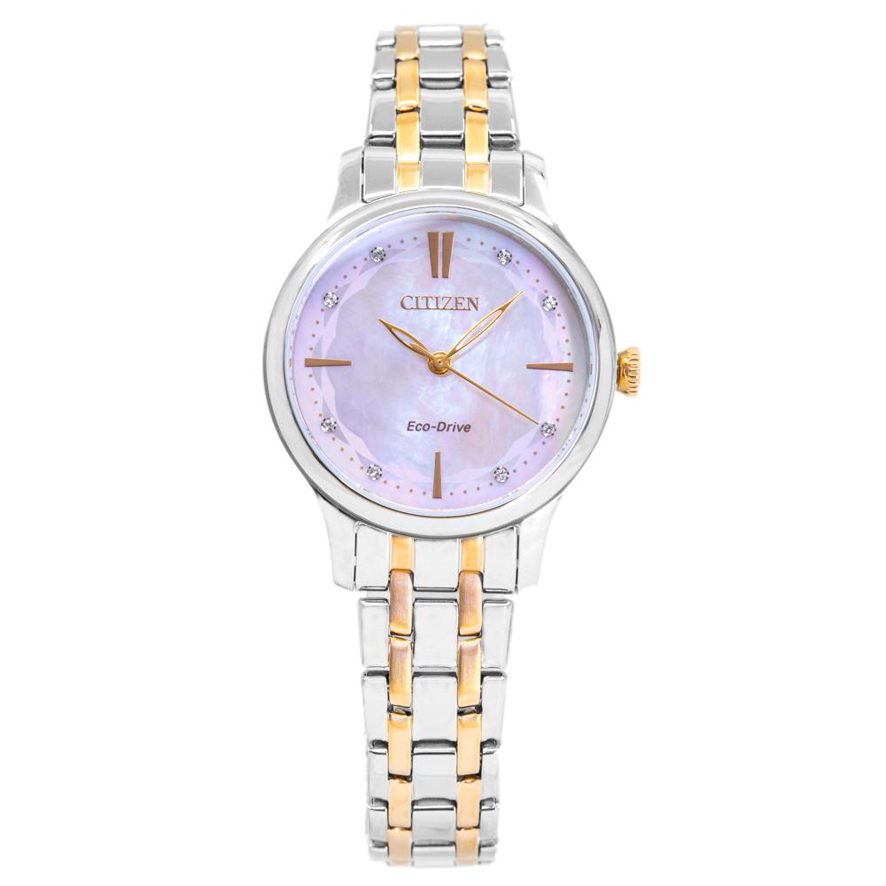 Citizen Damen EM0896-89Y Kleid Kristall Zifferblatt MoP Uhr