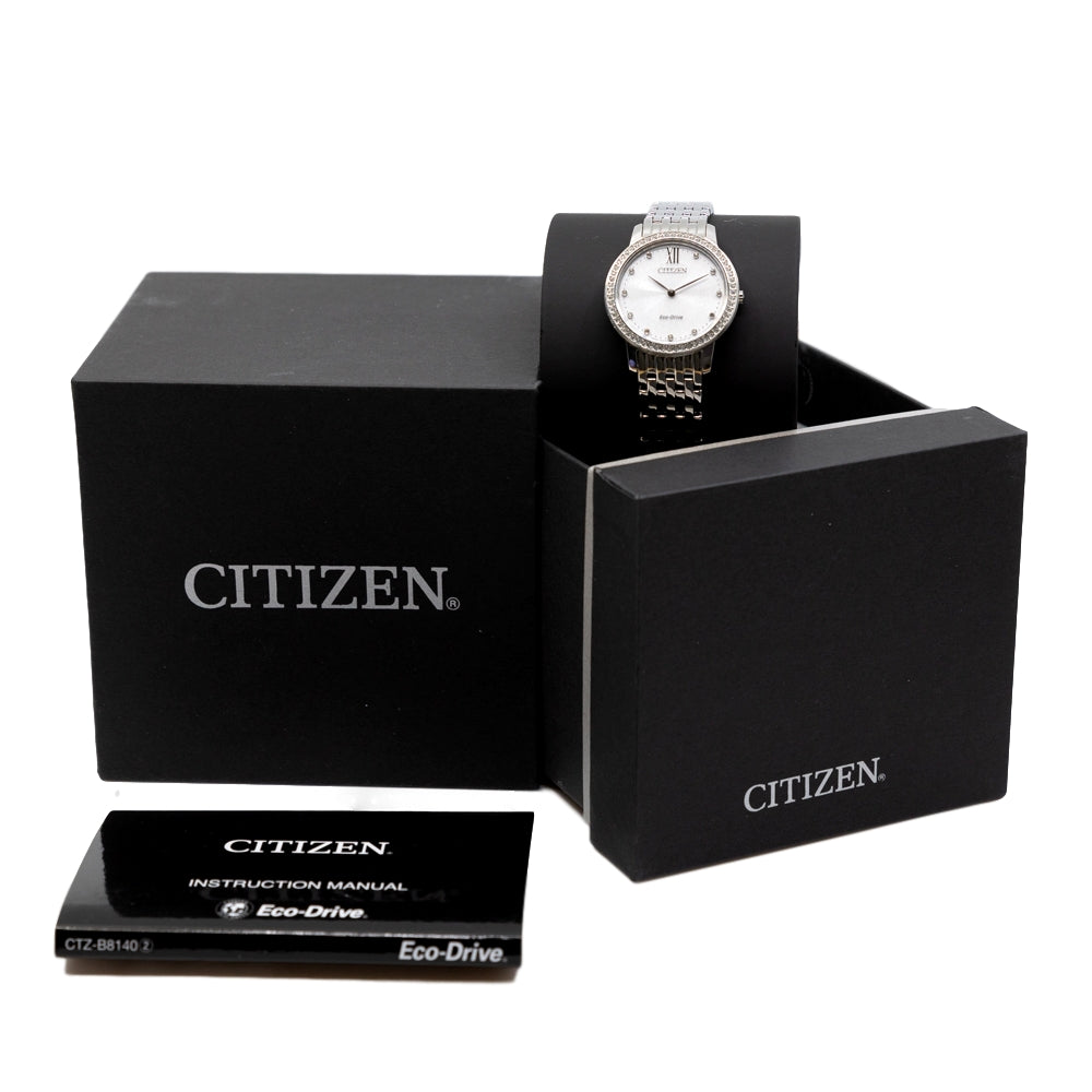 Citizen Damen EX1480-82A Eco-Drive Diamanten Uhr