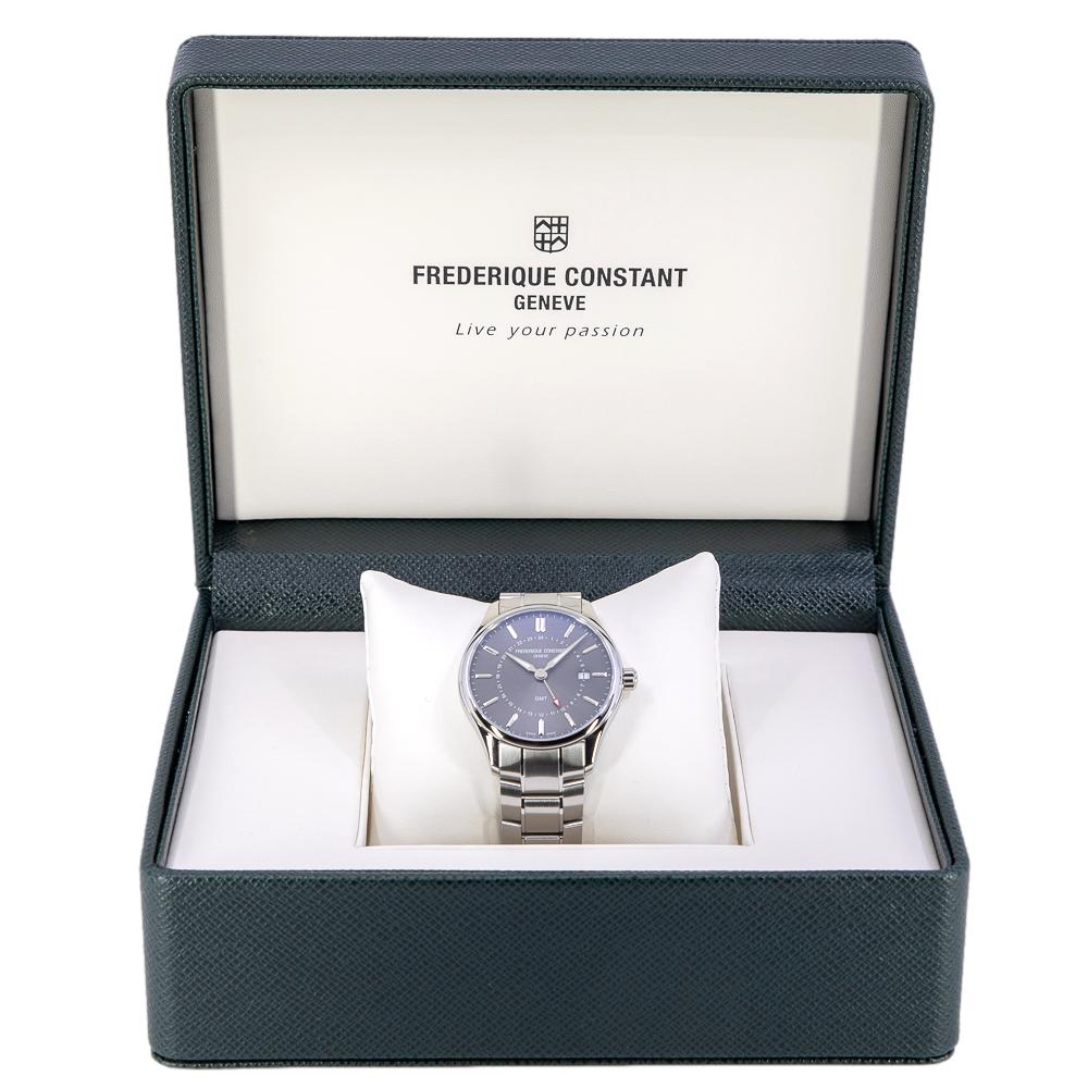 Frederique Constant FC-252DGS5B6B Classics Quartz GMT Watch