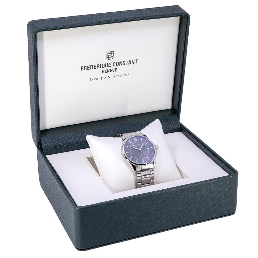 Frederique Constant FC-252DGS5B6B Classics Quartz GMT Watch