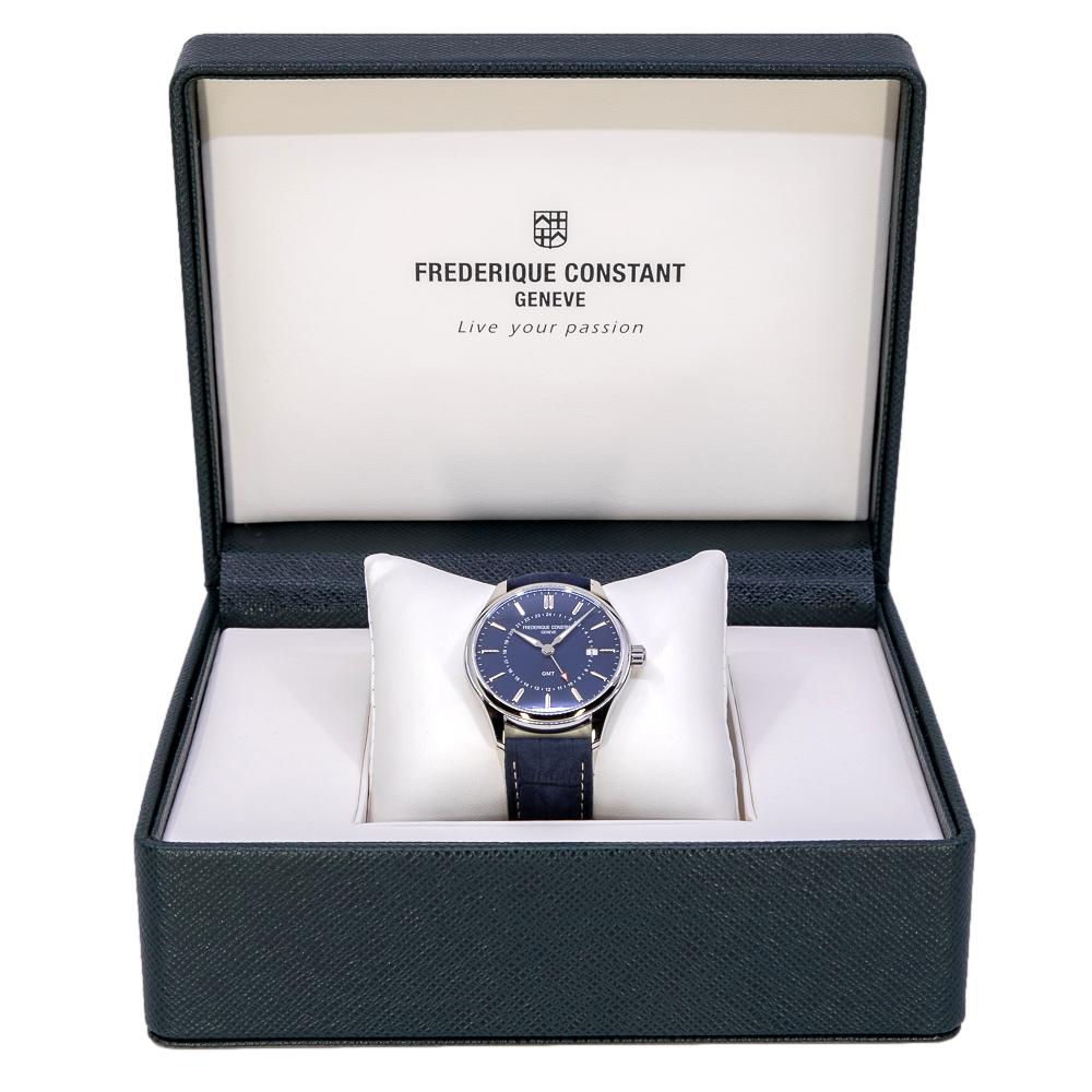 Frederique Constant FC-252NS5B6 Classics Quartz GMT Watch