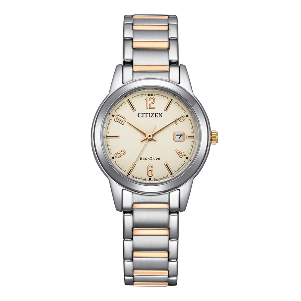 FE1244-72A-Citizen Women's FE1244-72A Lady Beige Dial Eco Drive