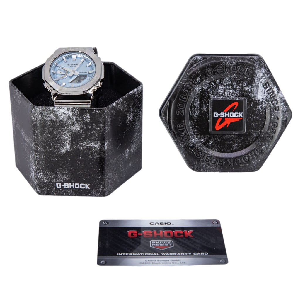 Casio Men's GM-2110D-2AER G-Shock Blue Dial Quartz