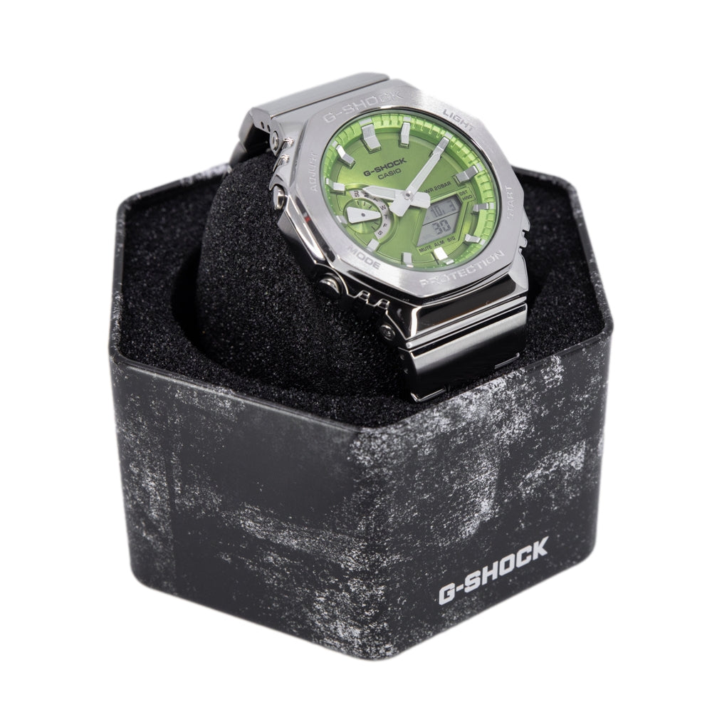 Casio Men's GM-2110D-3AER G-Shock Green Dial Quartz