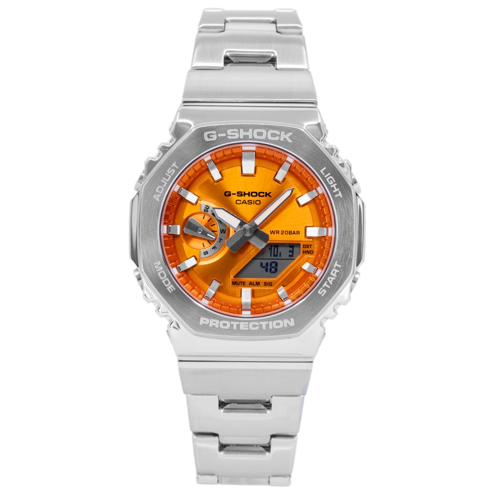 Casio Men's GM-2110D-4AER G-Shock Orange Dial Quartz