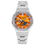 Casio Men's GM-2110D-4AER G-Shock Orange Dial Quartz