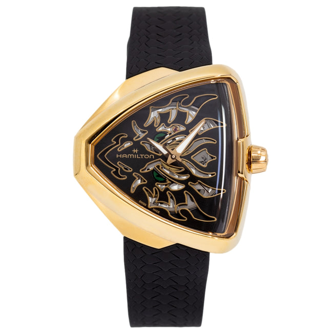 Hamilton Men's H24525332 Ventura Elvis80 Skeleton Auto