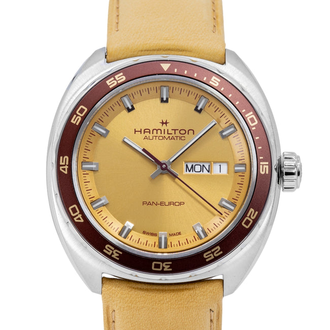 Hamilton H35435820 American Classic Pan Europ + Extra Strap