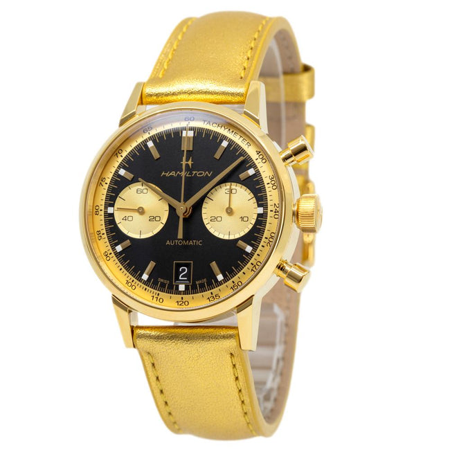 Hamilton Men's H38436830 Intra-Matic Chrono Golden Watch