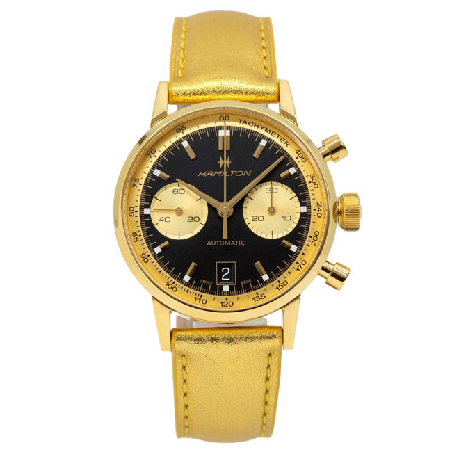 Hamilton Men's H38436830 Intra-Matic Chrono Golden Watch
