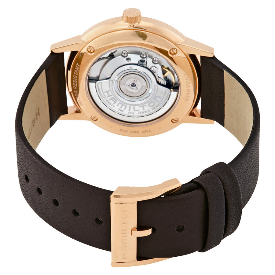 Hamilton Men's H38465501 Intra-Matic Brown Dial Watch