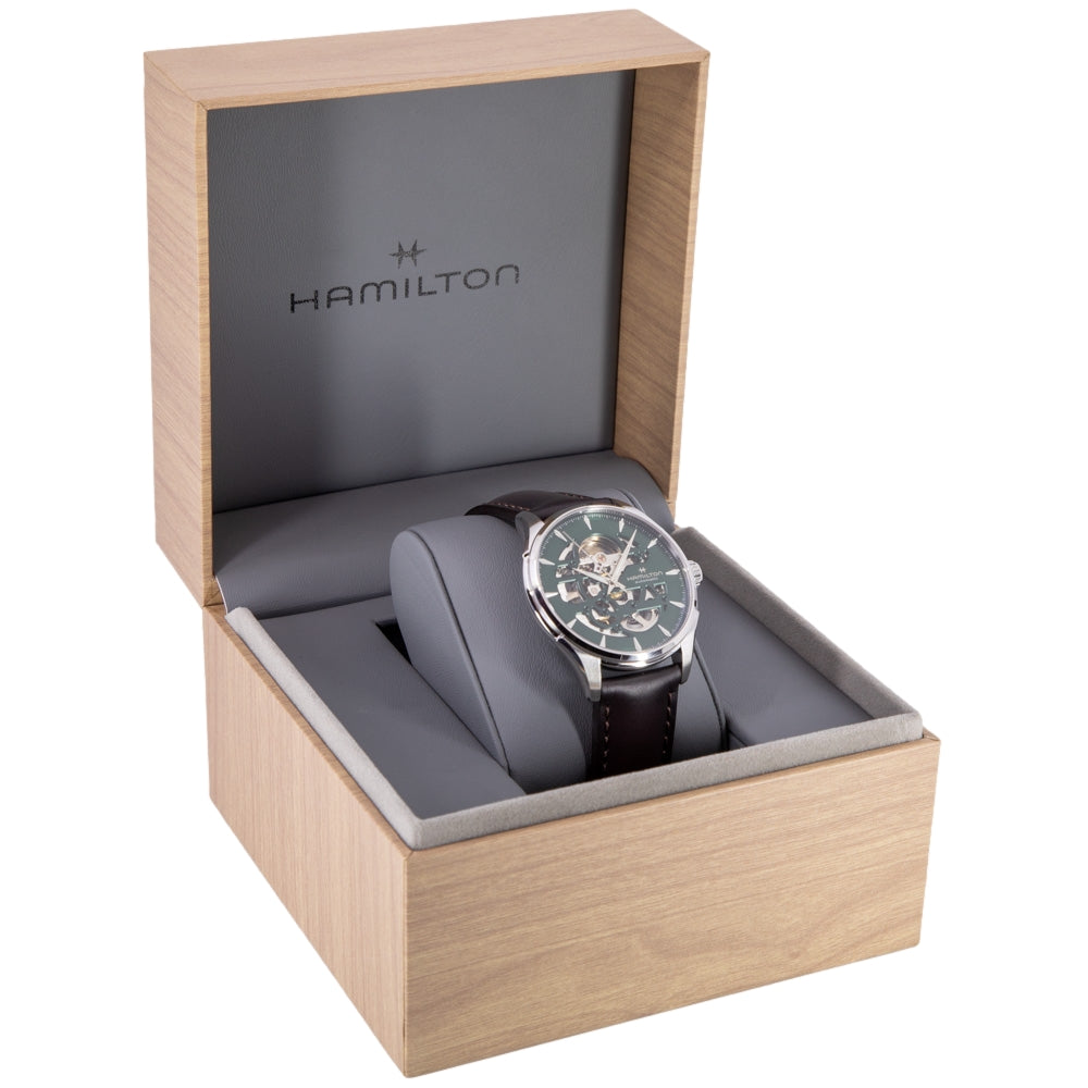 Hamilton Men's H42535560 Jazzmaster Skeleton 40mm Automatic