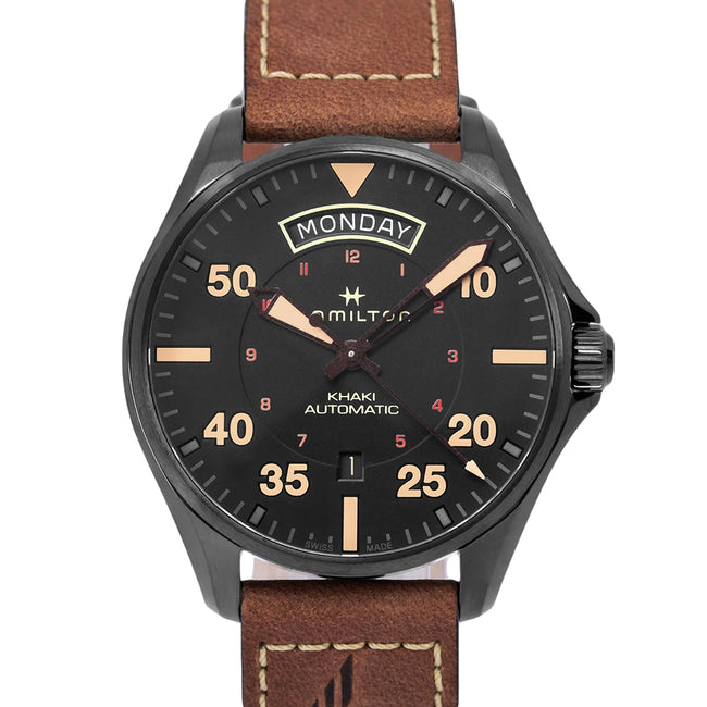 Hamilton Men's H64605531 Khaki Pilot Day Date Auto