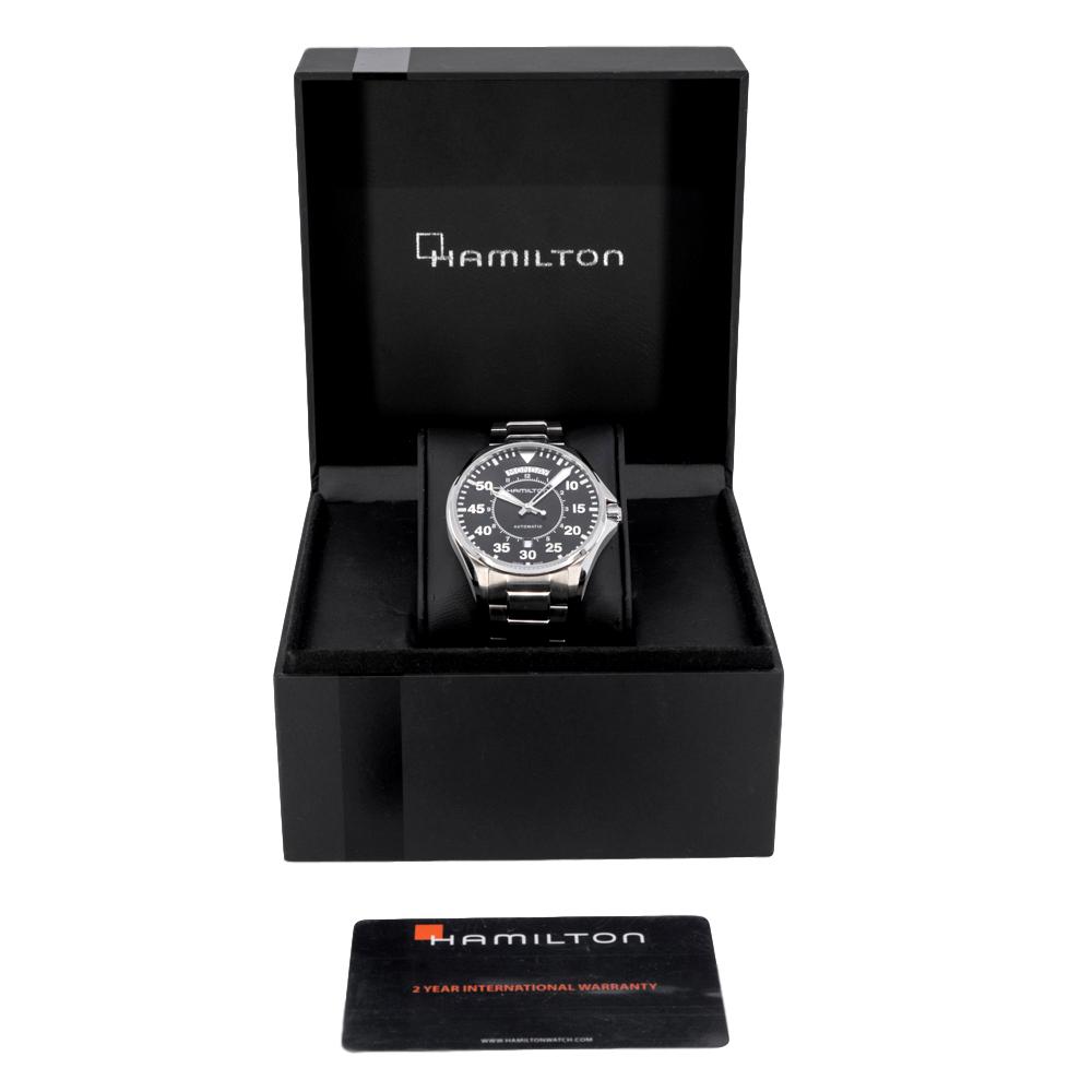 Hamilton Men's H64615135 Khaki Aviation Pilot Day Date Watch