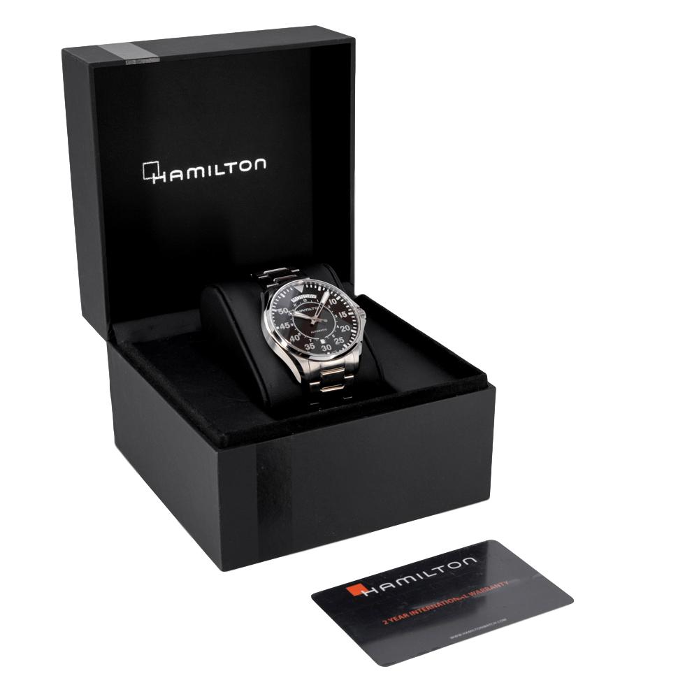 Hamilton Men's H64615135 Khaki Aviation Pilot Day Date Watch