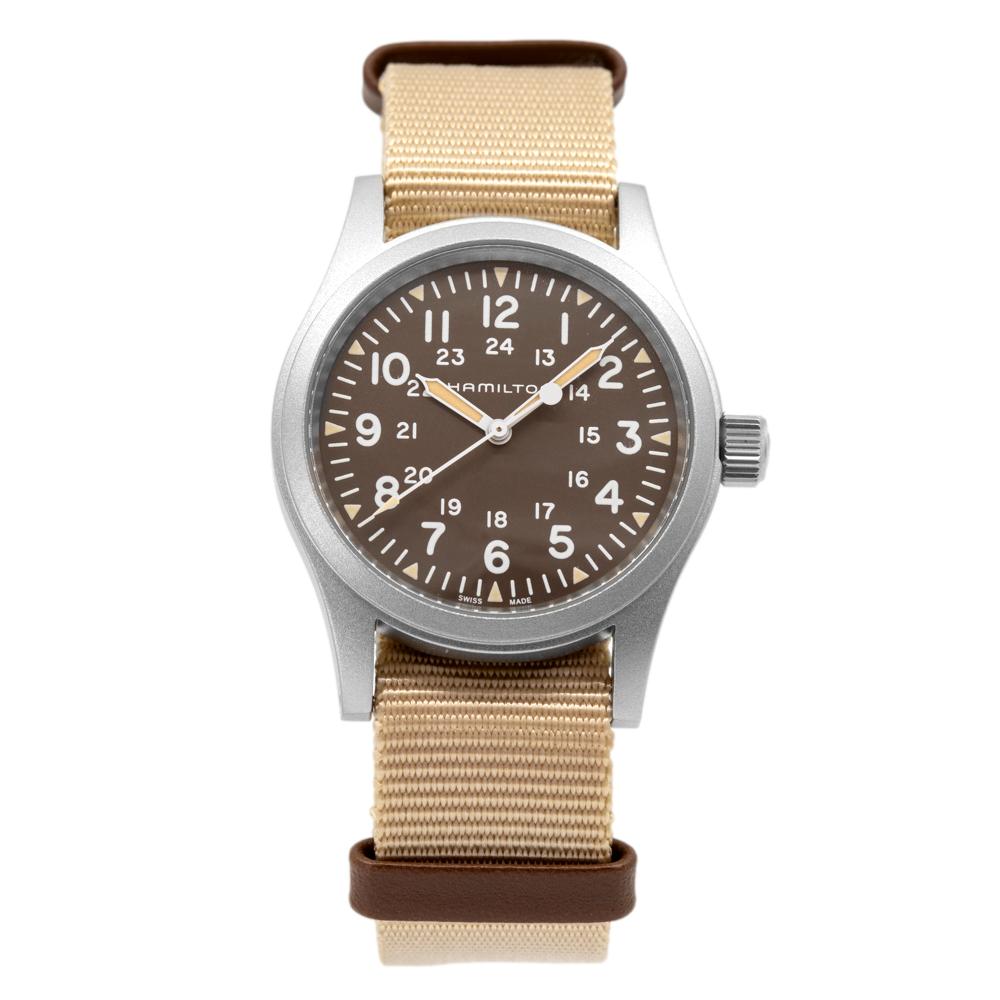 Hamilton H69439901 Khaki Field Mechanical Beige Nato Watch