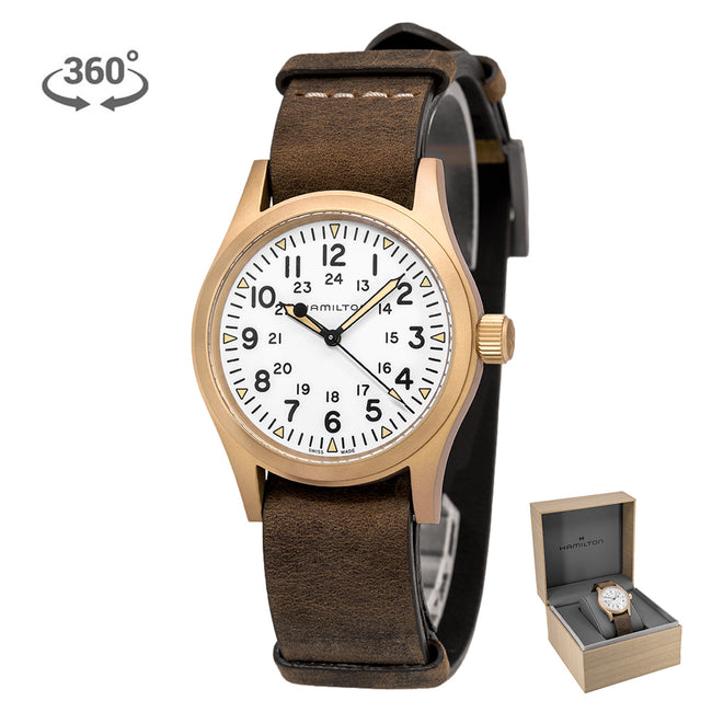 Hamilton Men's H69459510 Khaki Field Bronze 38 mm Mechanical