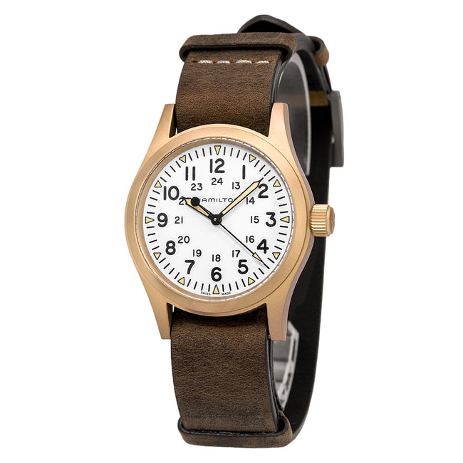 Hamilton Men's H69459510 Khaki Field Bronze 38 mm Mechanical