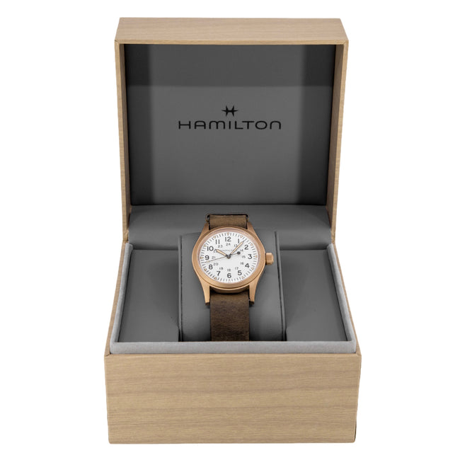 Hamilton Men's H69459510 Khaki Field Bronze 38 mm Mechanical