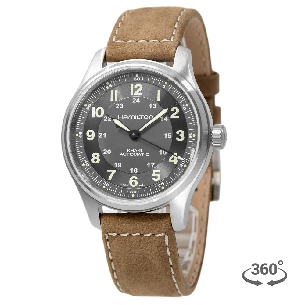 Hamilton Man's H70545550 Khaki Field Titanium Auto Watch