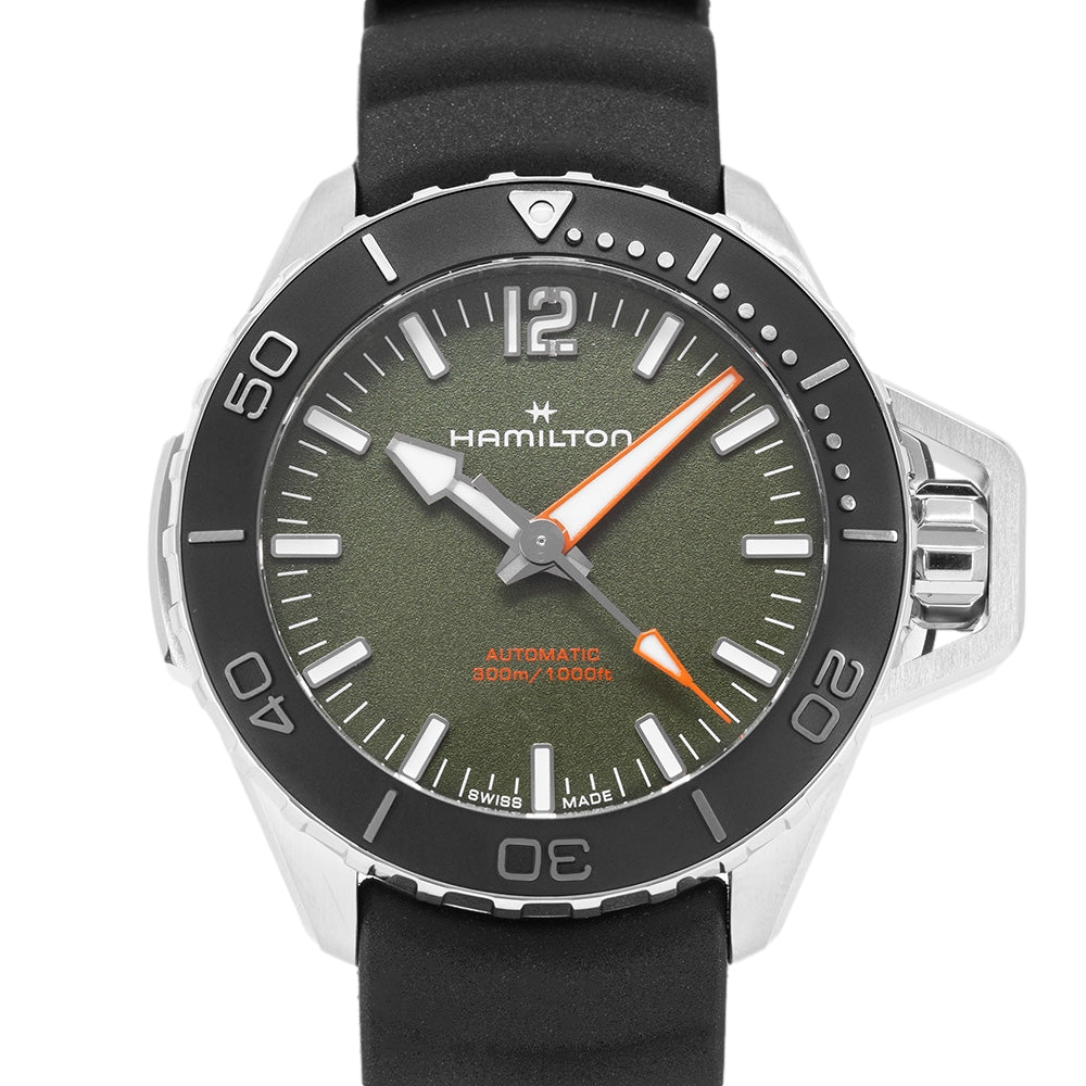 Hamilton Men's H77455360 Khaki Navy Frogman Auto
