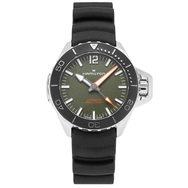 Hamilton Men's H77455360 Khaki Navy Frogman Auto