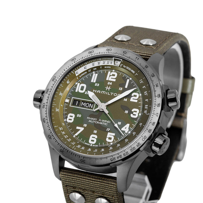 Hamilton Men's H77775960 Khaki Aviation X-Wind 45mm Auto