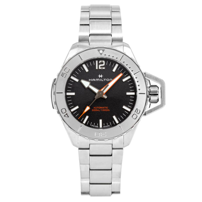 Hamilton Men's H77815130 Khaki Navy Frogman Auto Watch