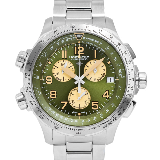 Hamilton H77932160 Khaki Aviation X-Wind GMT Quartz