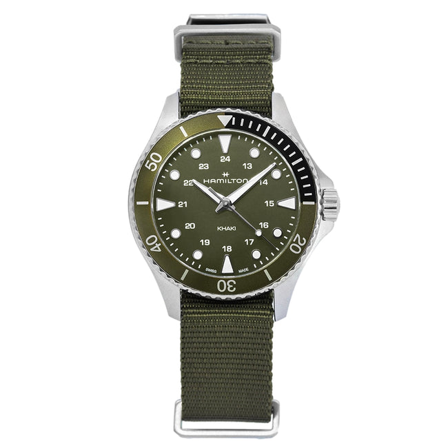 Hamilton H82241961 Khaki Navy Scuba Green Dial Quarzo