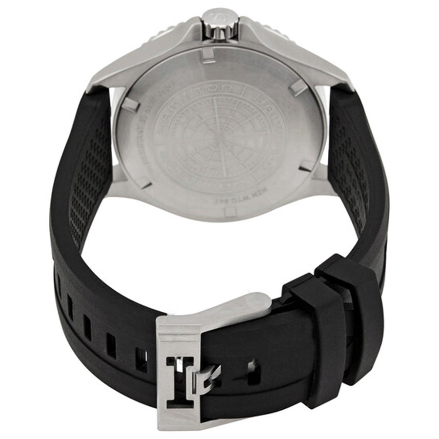 Hamilton Men's H82515330 Khaki Navy Scuba Black Dial Watch