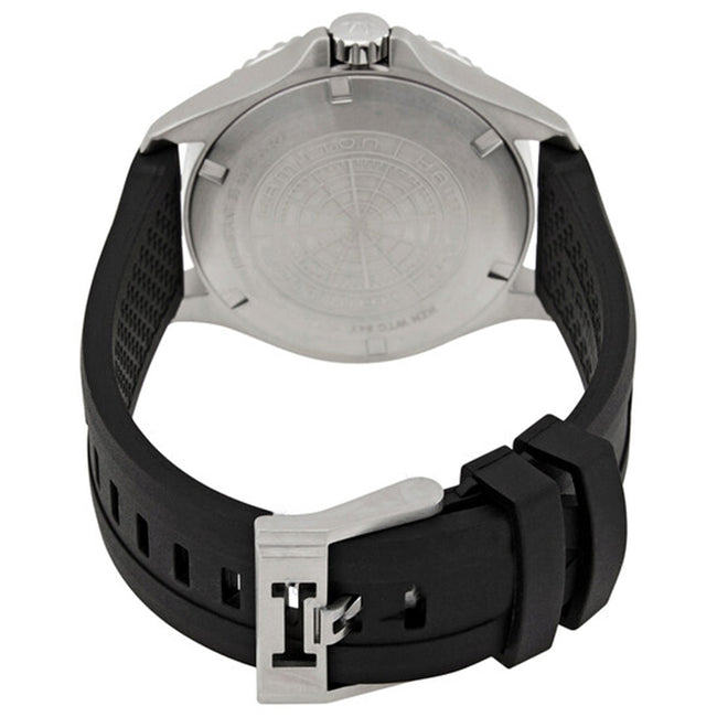 Hamilton Men's H82515330 Khaki Navy Scuba Black Dial Watch