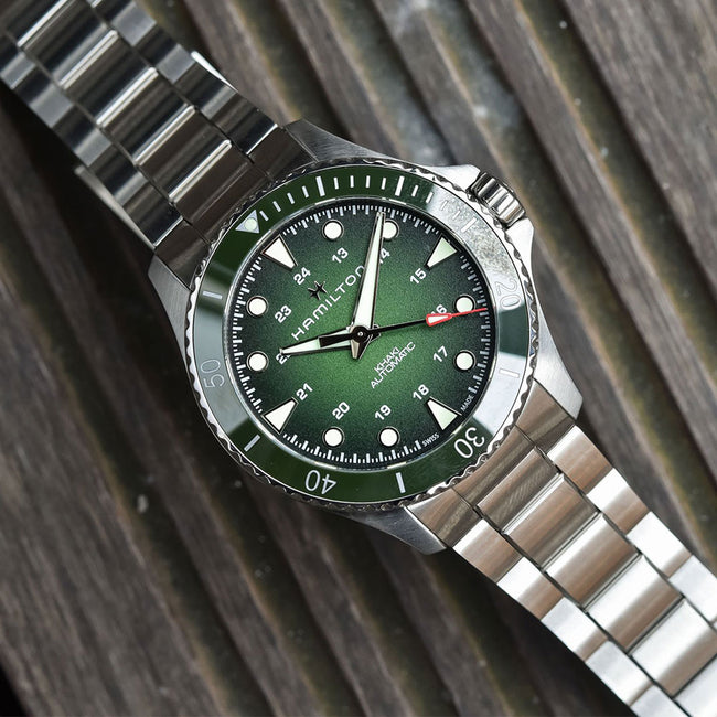 Hamilton Men's H82525160 Khaki Navy Scuba 43mm Auto