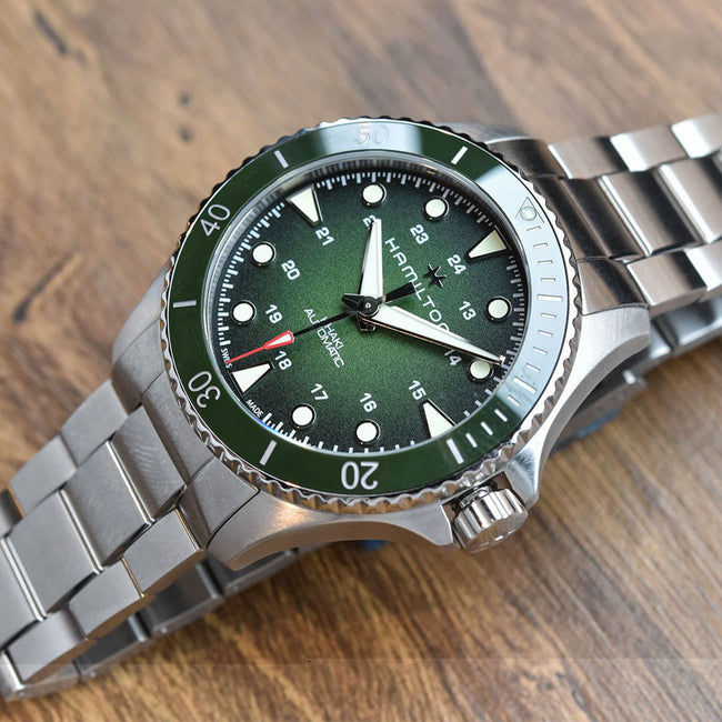 Hamilton Men's H82525160 Khaki Navy Scuba 43mm Auto