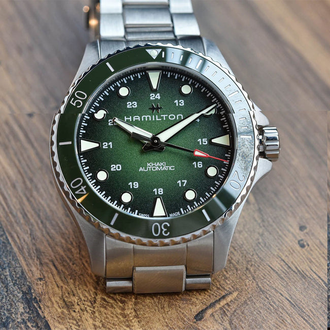 Hamilton Men's H82525160 Khaki Navy Scuba 43mm Auto