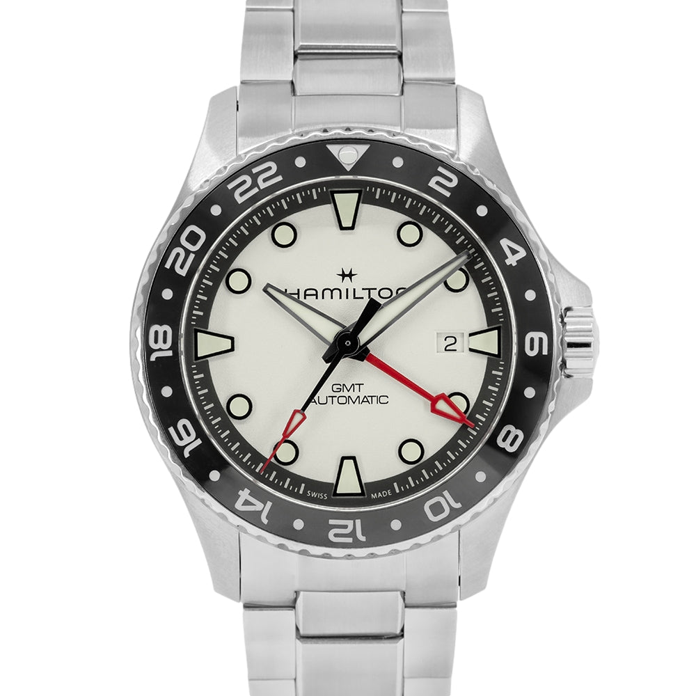 Hamilton Men's H82555150 Khaki Navy Scuba 43mm Automatic GMT