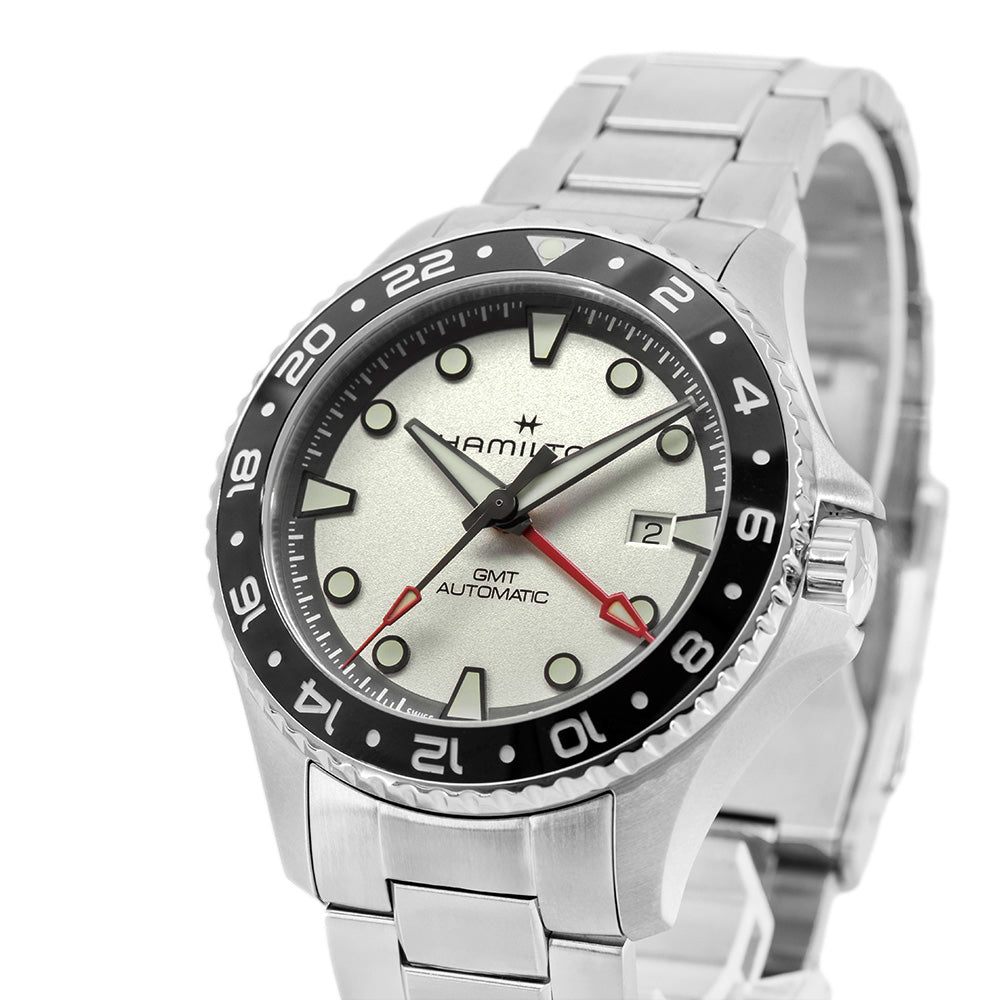 Hamilton Men's H82555150 Khaki Navy Scuba 43mm Automatic GMT