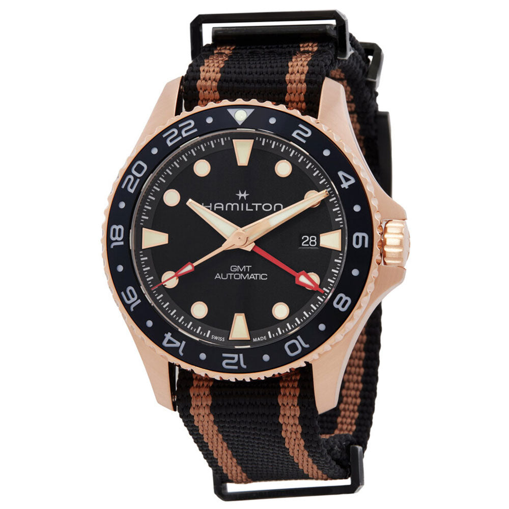 Hamilton H82565930 Khaki Navy Scuba Bronze 43mm Auto GMT