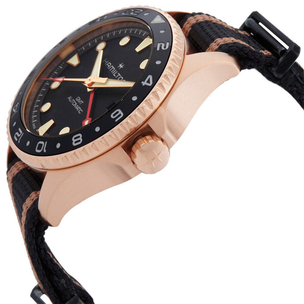 Hamilton H82565930 Khaki Navy Scuba Bronze 43mm Auto GMT