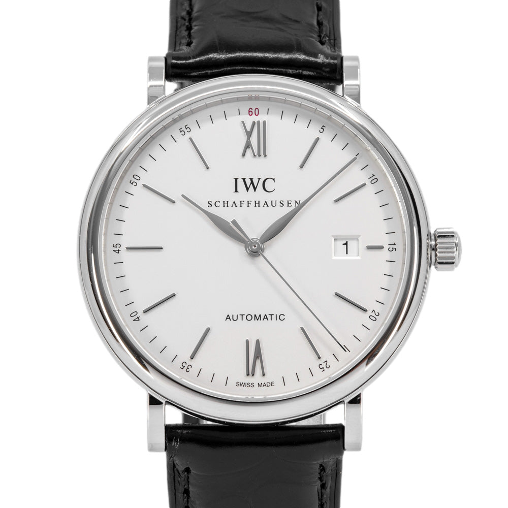 IWC Men's IW356501 Portofino Auto White Dial Watch