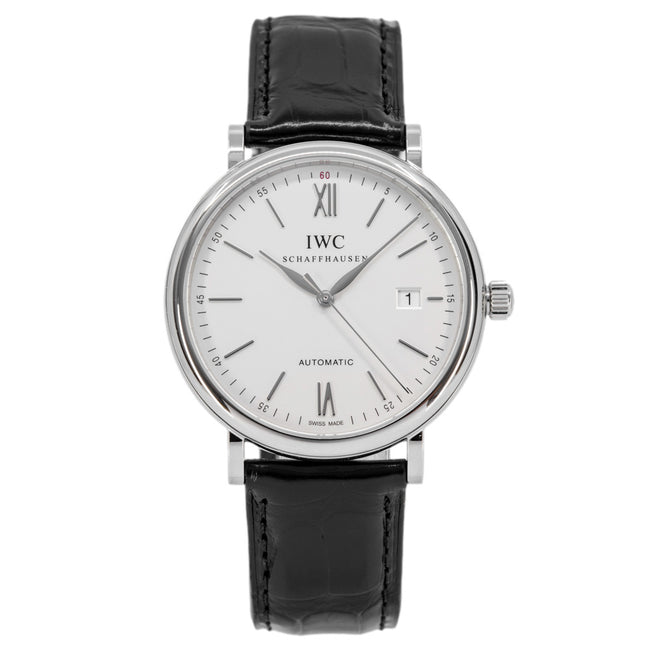 IWC Men's IW356501 Portofino Auto White Dial Watch