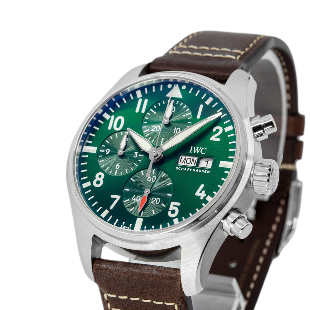 IWC IW388103 Pilot's 41 Green Dial Automatic Chronograph