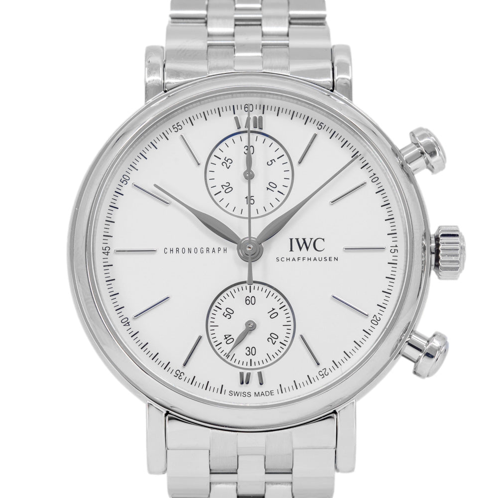 IWC IW391503 Portofino 39mm White Dial Automatic Chronograph