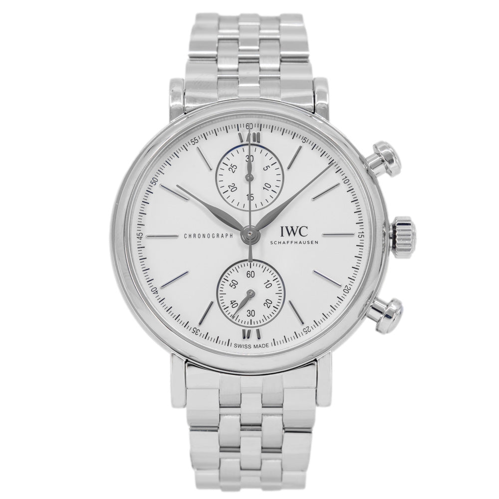 IWC IW391503 Portofino 39mm White Dial Automatic Chronograph